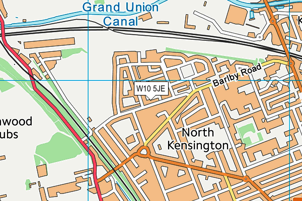 W10 5JE map - OS VectorMap District (Ordnance Survey) W10 5JE map - OS VectorMap District (Ordnance Survey)