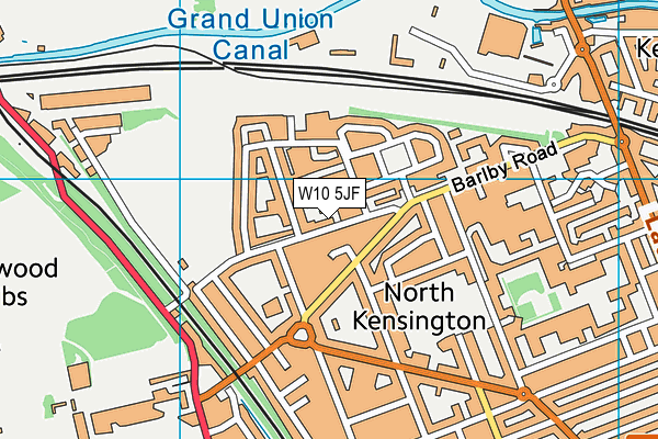 W10 5JF map - OS VectorMap District (Ordnance Survey) W10 5JF map - OS VectorMap District (Ordnance Survey)