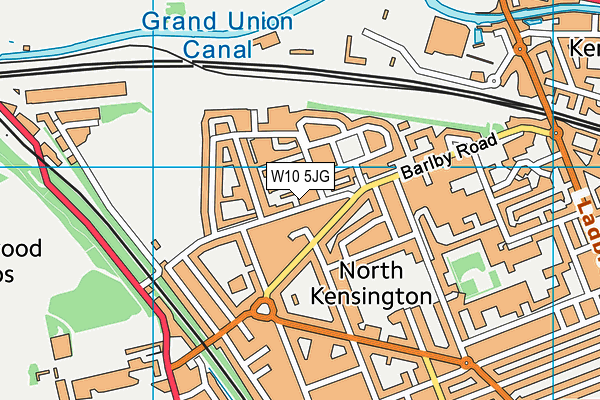 W10 5JG map - OS VectorMap District (Ordnance Survey) W10 5JG map - OS VectorMap District (Ordnance Survey)