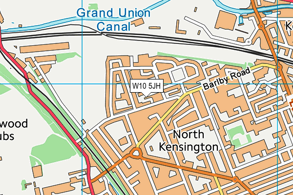 W10 5JH map - OS VectorMap District (Ordnance Survey) W10 5JH map - OS VectorMap District (Ordnance Survey)
