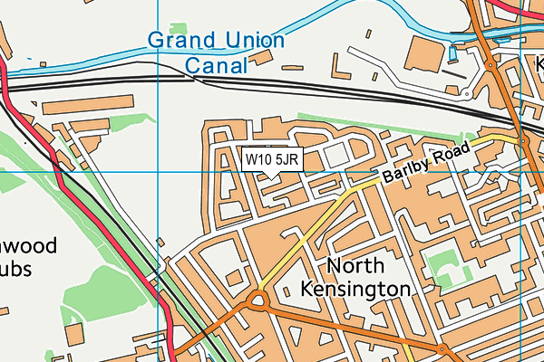W10 5JR map - OS VectorMap District (Ordnance Survey) W10 5JR map - OS VectorMap District (Ordnance Survey)