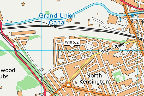 W10 5JZ map - OS VectorMap District (Ordnance Survey) W10 5JZ map - OS VectorMap District (Ordnance Survey)