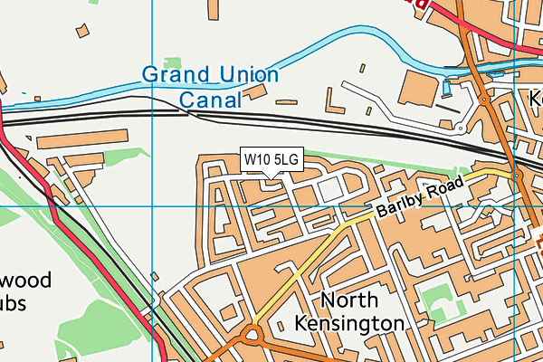W10 5LG map - OS VectorMap District (Ordnance Survey) W10 5LG map - OS VectorMap District (Ordnance Survey)