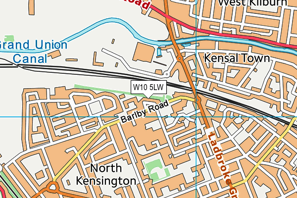 W10 5LW map - OS VectorMap District (Ordnance Survey) W10 5LW map - OS VectorMap District (Ordnance Survey)