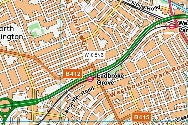 W10 5NB map - OS VectorMap District (Ordnance Survey) W10 5NB map - OS VectorMap District (Ordnance Survey)