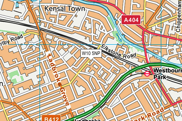 W10 5NP map - OS VectorMap District (Ordnance Survey) W10 5NP map - OS VectorMap District (Ordnance Survey)