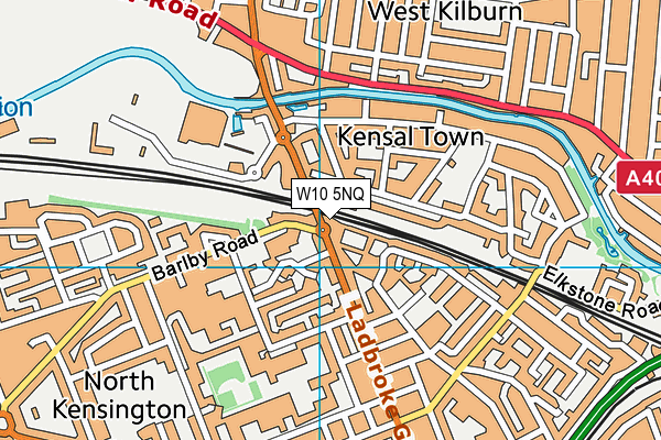W10 5NQ map - OS VectorMap District (Ordnance Survey) W10 5NQ map - OS VectorMap District (Ordnance Survey)