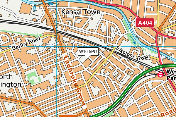 W10 5PU map - OS VectorMap District (Ordnance Survey) W10 5PU map - OS VectorMap District (Ordnance Survey)