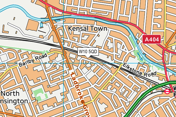W10 5QD map - OS VectorMap District (Ordnance Survey) W10 5QD map - OS VectorMap District (Ordnance Survey)