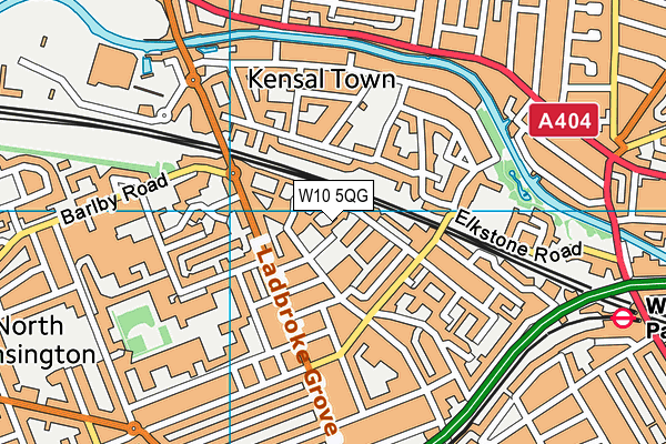 W10 5QG map - OS VectorMap District (Ordnance Survey) W10 5QG map - OS VectorMap District (Ordnance Survey)