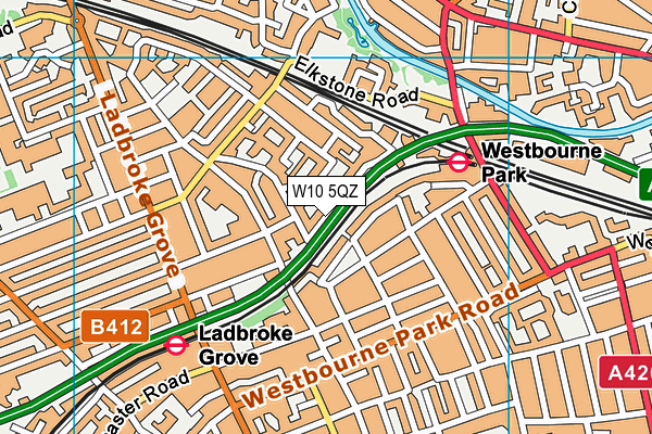 W10 5QZ map - OS VectorMap District (Ordnance Survey) W10 5QZ map - OS VectorMap District (Ordnance Survey)
