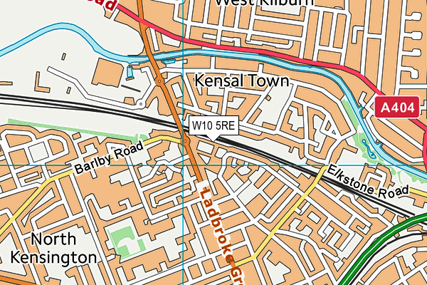 W10 5RE map - OS VectorMap District (Ordnance Survey) W10 5RE map - OS VectorMap District (Ordnance Survey)