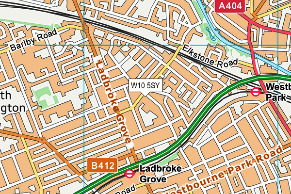 W10 5SY map - OS VectorMap District (Ordnance Survey) W10 5SY map - OS VectorMap District (Ordnance Survey)