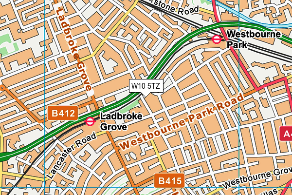 W10 5TZ map - OS VectorMap District (Ordnance Survey) W10 5TZ map - OS VectorMap District (Ordnance Survey)