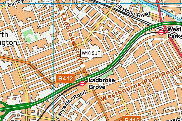 W10 5UF map - OS VectorMap District (Ordnance Survey) W10 5UF map - OS VectorMap District (Ordnance Survey)