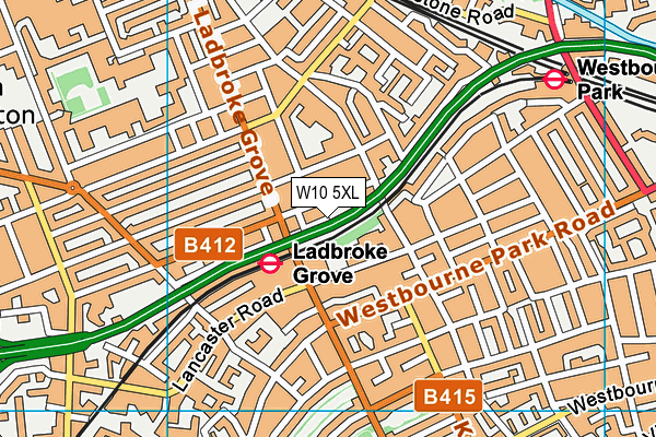 W10 5XL map - OS VectorMap District (Ordnance Survey) W10 5XL map - OS VectorMap District (Ordnance Survey)