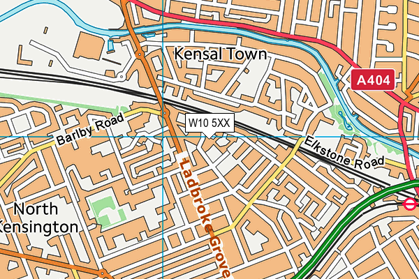 W10 5XX map - OS VectorMap District (Ordnance Survey) W10 5XX map - OS VectorMap District (Ordnance Survey)