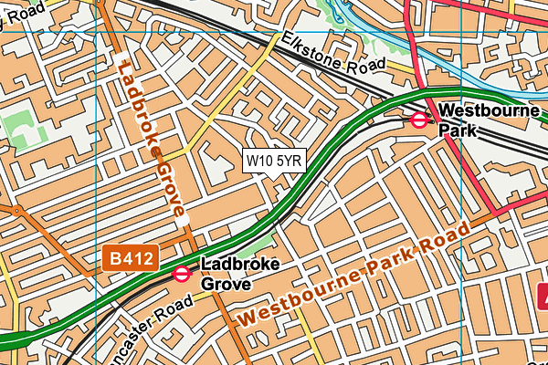 W10 5YR map - OS VectorMap District (Ordnance Survey) W10 5YR map - OS VectorMap District (Ordnance Survey)
