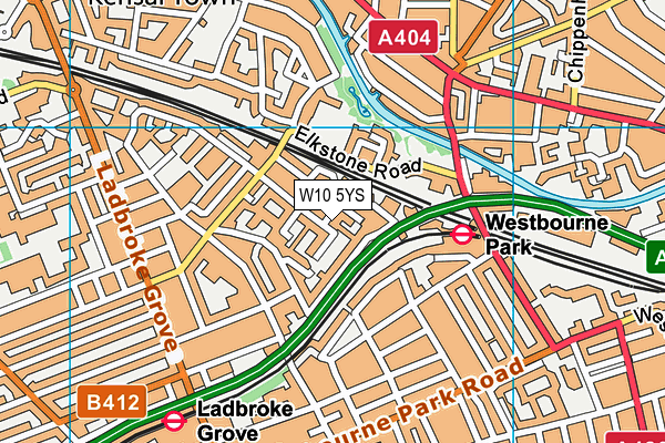 W10 5YS map - OS VectorMap District (Ordnance Survey) W10 5YS map - OS VectorMap District (Ordnance Survey)