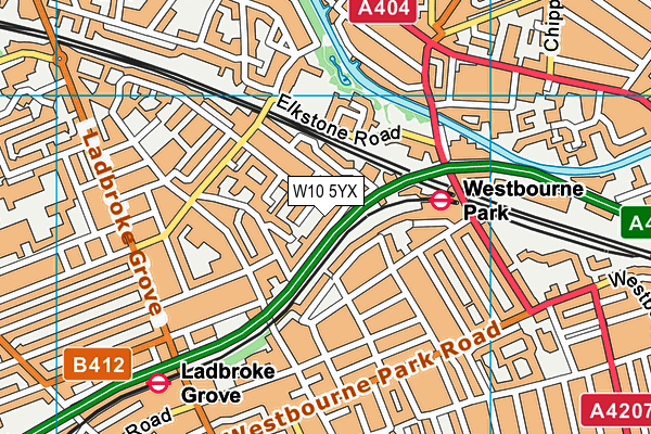 W10 5YX map - OS VectorMap District (Ordnance Survey) W10 5YX map - OS VectorMap District (Ordnance Survey)