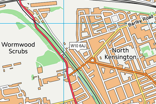 W10 6AJ map - OS VectorMap District (Ordnance Survey) W10 6AJ map - OS VectorMap District (Ordnance Survey)