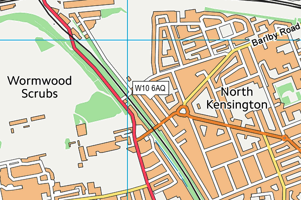 W10 6AQ map - OS VectorMap District (Ordnance Survey) W10 6AQ map - OS VectorMap District (Ordnance Survey)