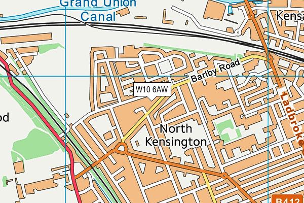 W10 6AW map - OS VectorMap District (Ordnance Survey) W10 6AW map - OS VectorMap District (Ordnance Survey)