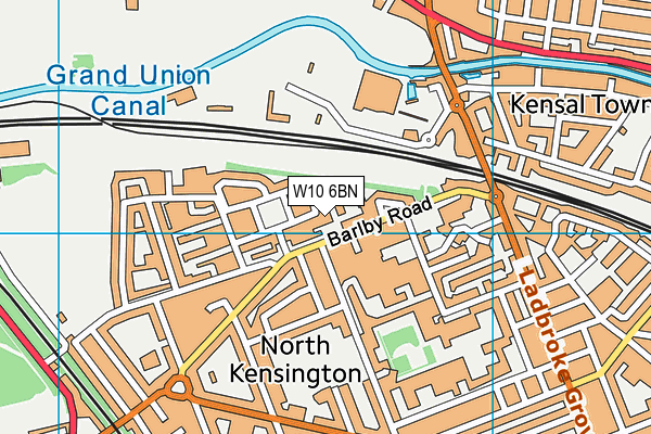W10 6BN map - OS VectorMap District (Ordnance Survey) W10 6BN map - OS VectorMap District (Ordnance Survey)