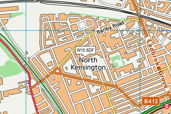 W10 6DF map - OS VectorMap District (Ordnance Survey) W10 6DF map - OS VectorMap District (Ordnance Survey)