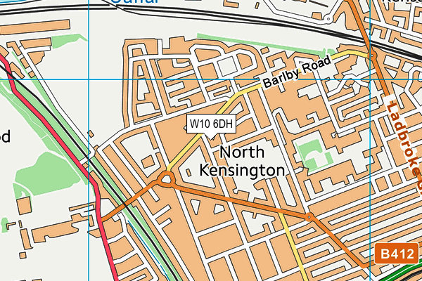 W10 6DH map - OS VectorMap District (Ordnance Survey) W10 6DH map - OS VectorMap District (Ordnance Survey)