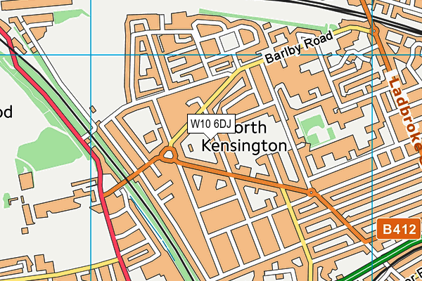W10 6DJ map - OS VectorMap District (Ordnance Survey) W10 6DJ map - OS VectorMap District (Ordnance Survey)