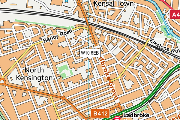 W10 6EB map - OS VectorMap District (Ordnance Survey) W10 6EB map - OS VectorMap District (Ordnance Survey)