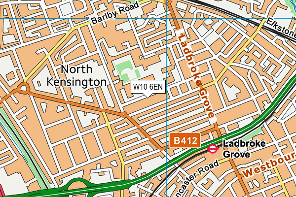 W10 6EN map - OS VectorMap District (Ordnance Survey) W10 6EN map - OS VectorMap District (Ordnance Survey)