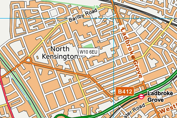W10 6EU map - OS VectorMap District (Ordnance Survey) W10 6EU map - OS VectorMap District (Ordnance Survey)