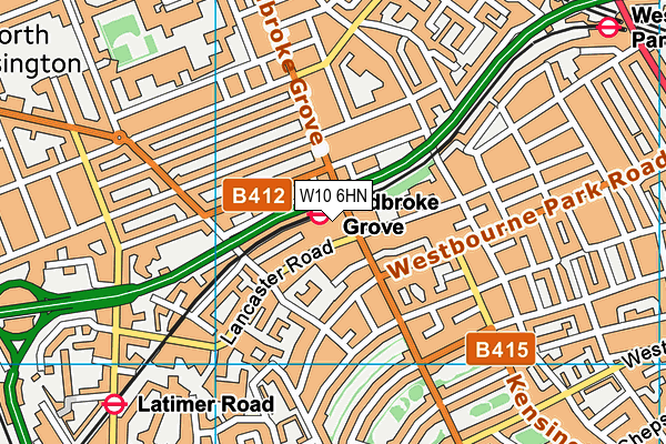 W10 6HN map - OS VectorMap District (Ordnance Survey) W10 6HN map - OS VectorMap District (Ordnance Survey)