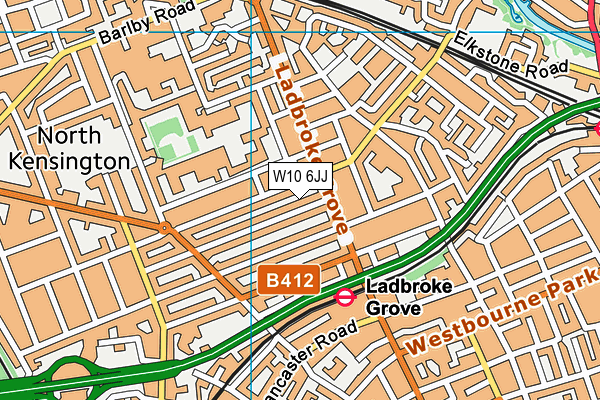 W10 6JJ map - OS VectorMap District (Ordnance Survey) W10 6JJ map - OS VectorMap District (Ordnance Survey)