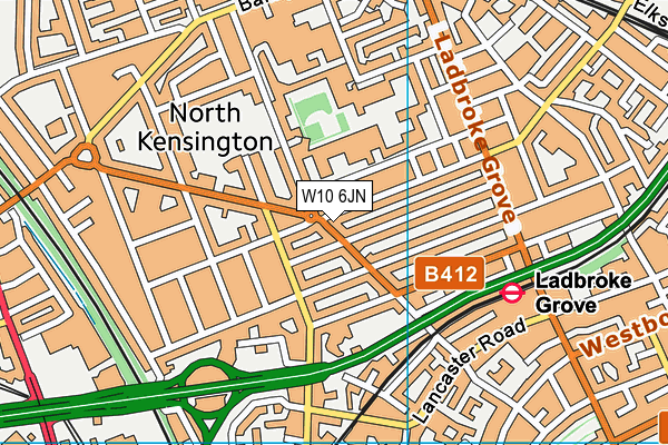 W10 6JN map - OS VectorMap District (Ordnance Survey) W10 6JN map - OS VectorMap District (Ordnance Survey)