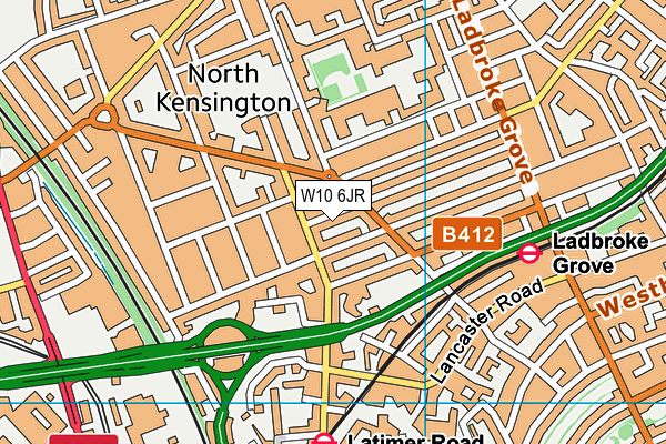 W10 6JR map - OS VectorMap District (Ordnance Survey) W10 6JR map - OS VectorMap District (Ordnance Survey)