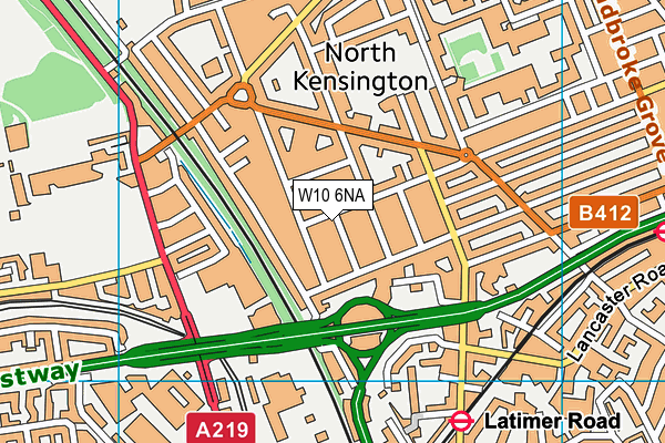 W10 6NA map - OS VectorMap District (Ordnance Survey) W10 6NA map - OS VectorMap District (Ordnance Survey)