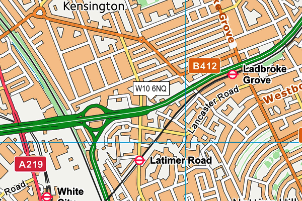 W10 6NQ map - OS VectorMap District (Ordnance Survey) W10 6NQ map - OS VectorMap District (Ordnance Survey)