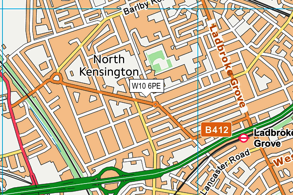 W10 6PE map - OS VectorMap District (Ordnance Survey) W10 6PE map - OS VectorMap District (Ordnance Survey)