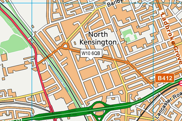 W10 6QB map - OS VectorMap District (Ordnance Survey) W10 6QB map - OS VectorMap District (Ordnance Survey)