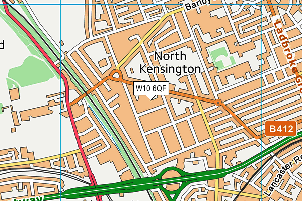 W10 6QF map - OS VectorMap District (Ordnance Survey) W10 6QF map - OS VectorMap District (Ordnance Survey)
