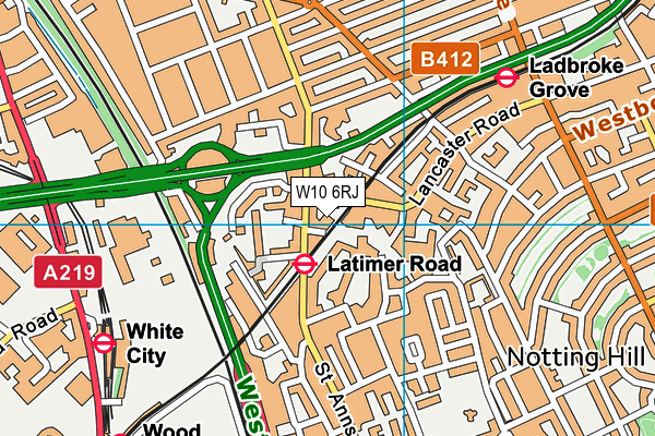 W10 6RJ map - OS VectorMap District (Ordnance Survey) W10 6RJ map - OS VectorMap District (Ordnance Survey)