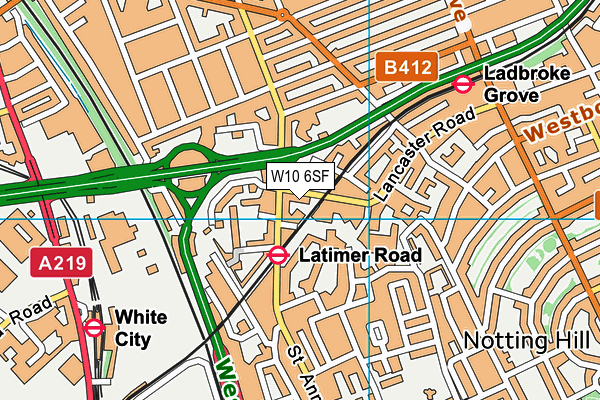 W10 6SF map - OS VectorMap District (Ordnance Survey) W10 6SF map - OS VectorMap District (Ordnance Survey)
