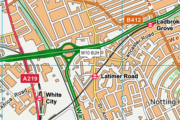 W10 6UH map - OS VectorMap District (Ordnance Survey) W10 6UH map - OS VectorMap District (Ordnance Survey)
