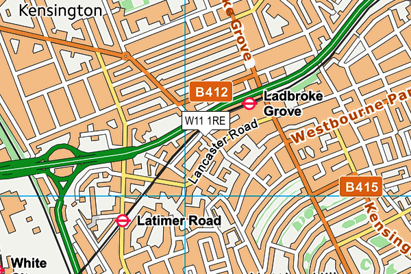 W11 1RE map - OS VectorMap District (Ordnance Survey) W11 1RE map - OS VectorMap District (Ordnance Survey)