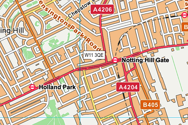 W11 3QE map - OS VectorMap District (Ordnance Survey) W11 3QE map - OS VectorMap District (Ordnance Survey)
