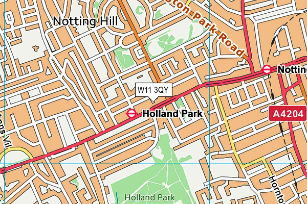 W11 3QY map - OS VectorMap District (Ordnance Survey) W11 3QY map - OS VectorMap District (Ordnance Survey)