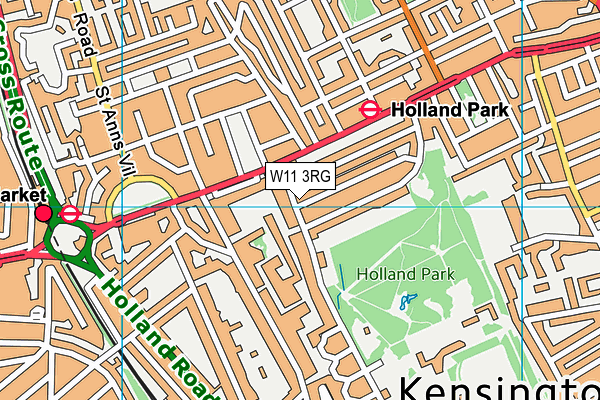 W11 3RG map - OS VectorMap District (Ordnance Survey) W11 3RG map - OS VectorMap District (Ordnance Survey)